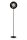 Stehlampe Metall Schwarz E27 H:149 cm elegant Modern