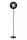 Stehlampe Metall Schwarz E27 H:149 cm elegant Modern