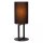 Tischlampe Schwarz Stoffschirm blendarm 50 cm groß E27
