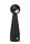 LED Akku Tischlampe Schwarz Schalter Kegel 22 cm 2700 K