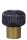 Tischlampe Rauchglas geriffelt Metall Gold 18 cm E14