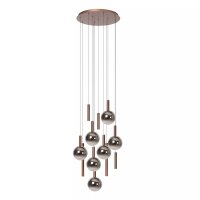 LED Hängelampe Rauchglas Aluminium Kupfer 2200-3300 K