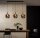 Pendelleuchte Rauchglas Metall Schwarz E27 L:105 3-flmg
