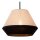 Pendelleuchte Stoff Metall Taupe Schwarz E14 133 cm
