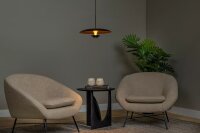 LED Pendelleuchte Aluminium Schwarz Gold 2700 K...