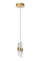 Moderne LED H&auml;ngelampe Gold &Oslash;13 cm rund 2700 K 700 lm
