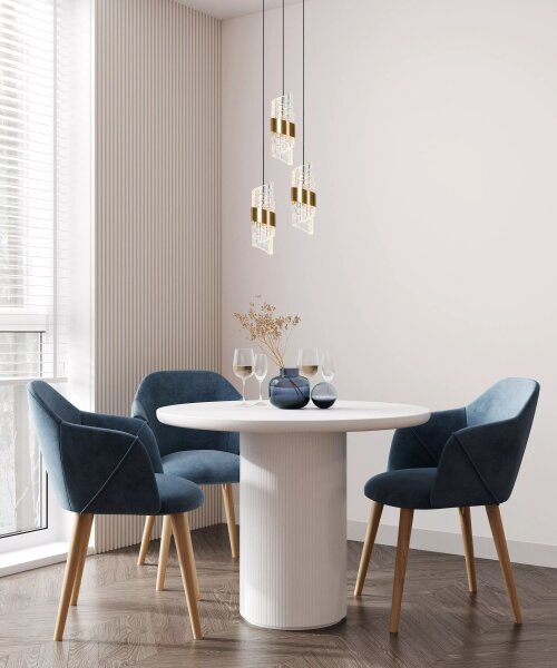 Moderne LED Hängelampe Gold B:25 cm 2700 K 3-flammig