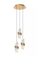 Moderne LED Hängelampe Gold B:25 cm 2700 K 3-flammig