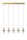 Moderne LED Pendelleuchte Gold L:84 cm 2700 K 5-flammig