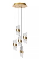 Moderne LED Pendelleuchte Gold L:30 cm 2700 K 5-flammig