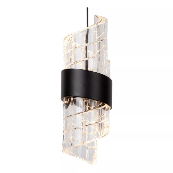 Moderne LED Pendelleuchte Schwarz L:30 cm 2700 K 5-flmg