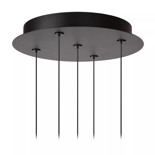 Moderne LED Pendelleuchte Schwarz L:30 cm 2700 K 5-flmg