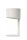 Weiße Tischlampe Metall 28,5 cm klein E14 bis 40 W