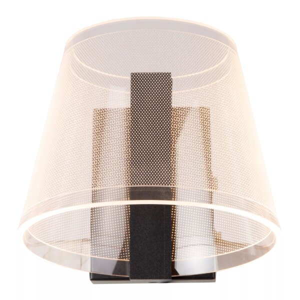 LED Wandleuchte Schwarz IP44 B:15 cm 10 W 600 lm 3000 K