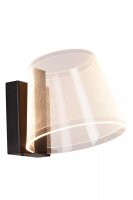 LED Wandleuchte Schwarz IP44 B:15 cm 10 W 600 lm 3000 K