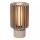 Tischleuchte Taupe Aluminium Glas E27 27 cm Modern