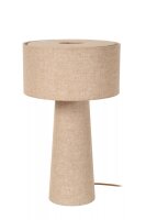 Tischlampe Stoff Taupe 50 cm hoch E27 bis 40 W Modern