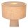 Tischlampe Stoff Taupe 50 cm hoch E27 bis 40 W Modern