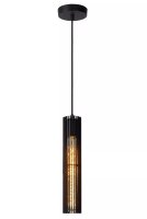 Pendelleuchte Metall Schwarz rund Ø11 cm E27 Modern
