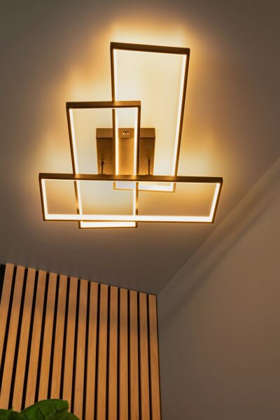 LED Deckenleuchte Metall Schwarz L:65 cm 2700-4000 K