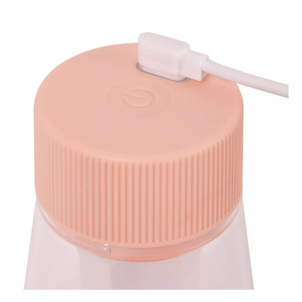 LED Akku Tischleuchte Pink IP44 USB 12 h dimmbar