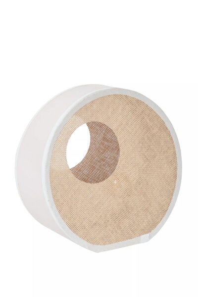 Dekorative Tischlampe Papier Beige Weiß H:26,5 cm E14