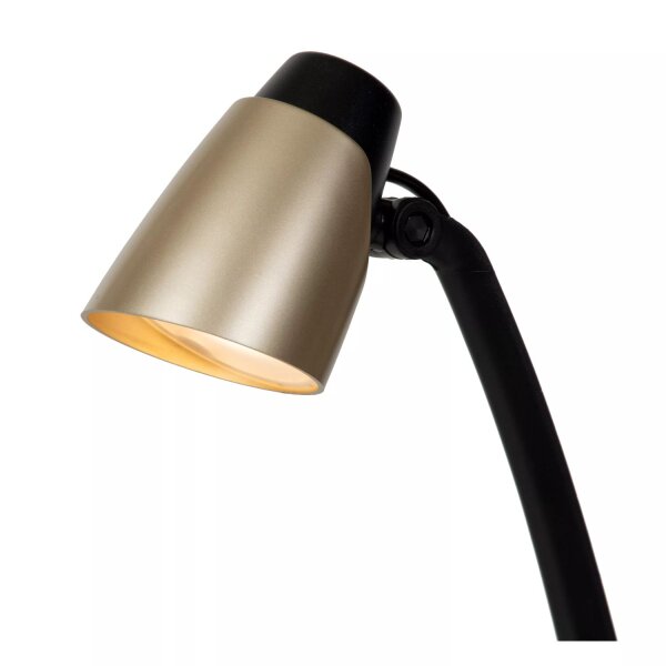 Verstellbare LED Schreibtischlampe Schwarz Gold 3000 K
