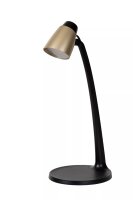 Verstellbare LED Schreibtischlampe Schwarz Gold 3000 K