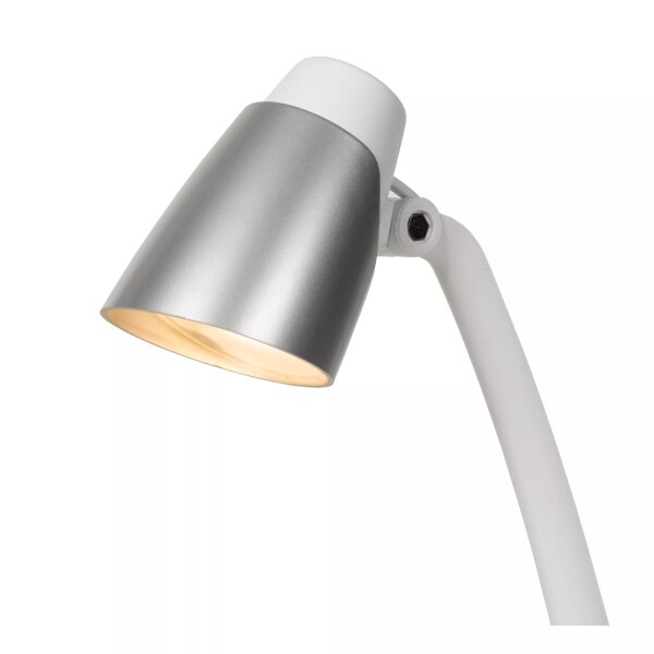 Flexible LED Schreibtischlampe Chrom Weiß 4 W 3000 K