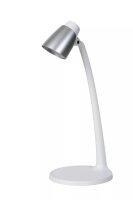 Flexible LED Schreibtischlampe Chrom Weiß 4 W 3000 K