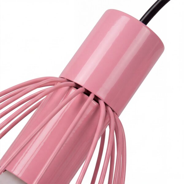 Wandstrahler Kinder Pink Metall E27 schwenkbar B:15 cm