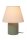 Nachttischleuchte Stoff Keramik Beige Grün E14 27 cm
