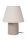 Nachttischleuchte Stoff Keramik Beige E14 27 cm klein