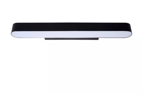 LED Wandlampe Glas Schwarz IP44 L:60 cm 2700 K warmweiß