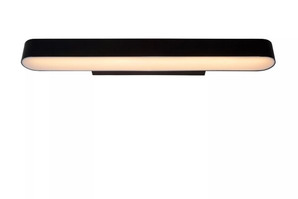 LED Wandlampe Glas Schwarz IP44 L:60 cm 2700 K warmweiß