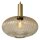 Runde Hängelampe Glas Metall Bernstein Gold E27 Ø30 cm