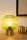Tischlampe Glasschirm Metall Grün Gold E27 24,5 cm