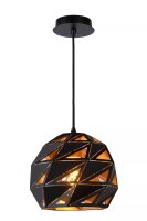 Stylische Hängeleuchte Metall Schwarz Ø25 cm...