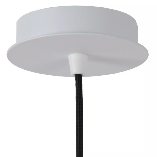 Stylische Hängeleuchte Metall Weiß Ø25 cm E27 Modern