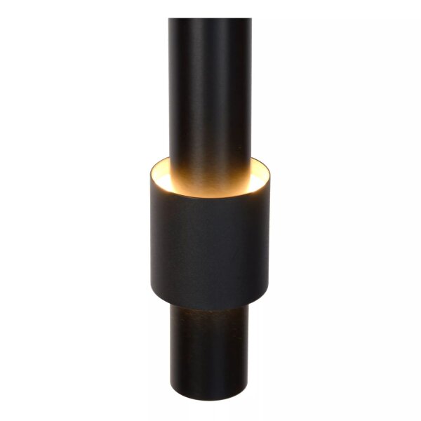 LED Pendelleuchte Metall Schwarz B:28 cm 2700 K 3-flmg