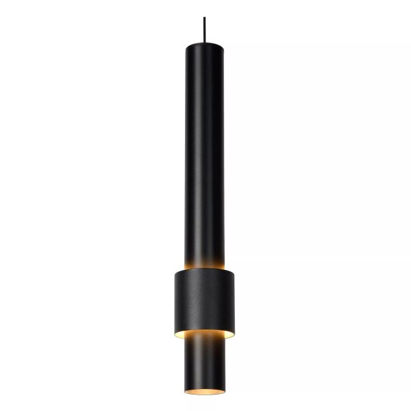 LED Pendelleuchte Metall Schwarz B:28 cm 2700 K 3-flmg