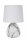Tischlampe Stoff Keramik Marmor Optik Weiß E14 25,5 cm