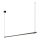 LED Hängelampe dimmbar Schwarz Gold 152 cm 2700-4000 K