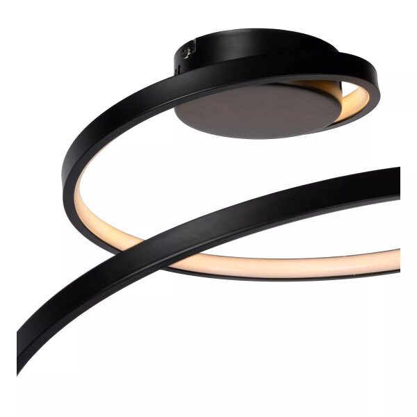 LED Deckenlampe Schwarz dimmbar L:46 cm warmweiß 3000 K