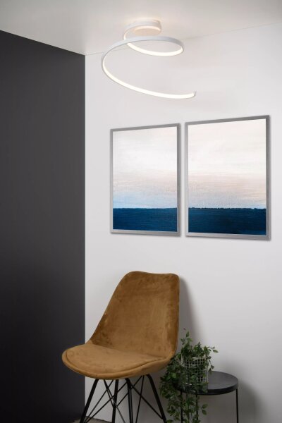 LED Deckenlampe Weiß dimmbar B:46 cm warmweiß 3000 K