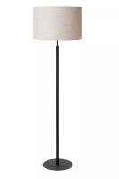 Stehlampe Stoffschirm Loft Beige Schwarz E27 150 cm