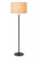 Stehlampe Stoffschirm Loft Beige Schwarz E27 150 cm