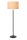 Stehlampe Stoffschirm Loft Beige Schwarz E27 150 cm