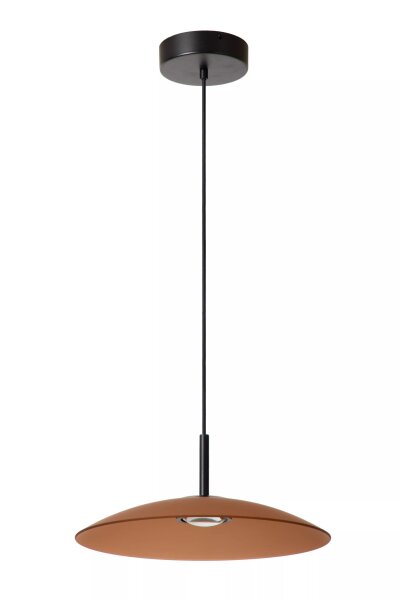 LED Hängelampe Glas Bernstein akzentuiert 2700 K Ø40 cm