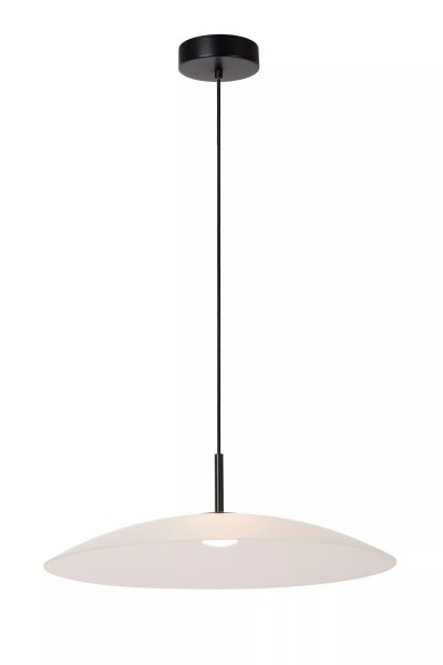 LED Hängeleuchte Glas Weiß Ø60 cm 2700 K akzentuiert